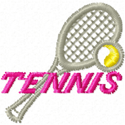 Tennis Embroidery Design 3 Tennis Embroidery Design 3